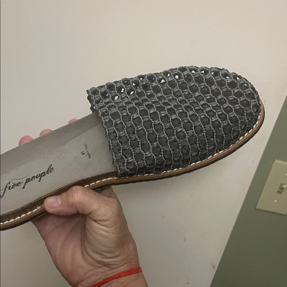 Free People Charcoal Woven Slip-Ons - Picture 2 of 4